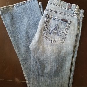 7 For All Mankind "A" Pocket Boot Cut Size 28
